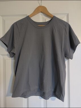 Anian Circular Crop Tee In Tradewinds Sz M